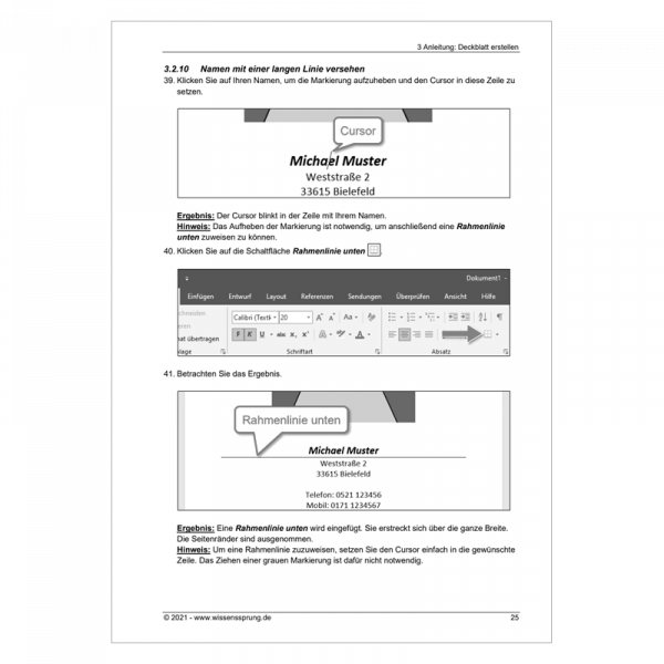 Bewerben mit Word 2019 - Einführungskurs Teil 1 - S0440-P – Bild 3